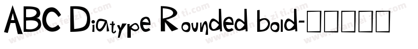 ABC Diatype Rounded bold字体转换